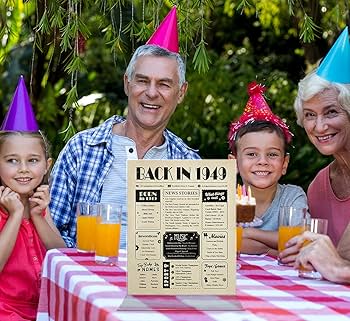 ばあちゃん　バースデー Amazon.co.jp: Back in 1949 バースデーカード [8x10インチ